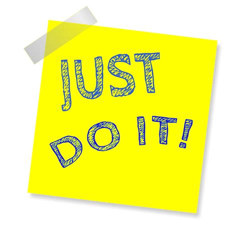 Just Do It Reminder Post Note · Free image on Pixabay