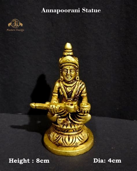 Annapoorani Brass Statue 8cm height - Navarathri Golu Dolls Online ...