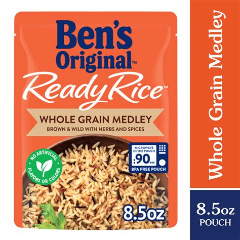 Ben's Originalô Ready Riceô Whole Grain Medley, Brown & Wild, 8.5 oz ...