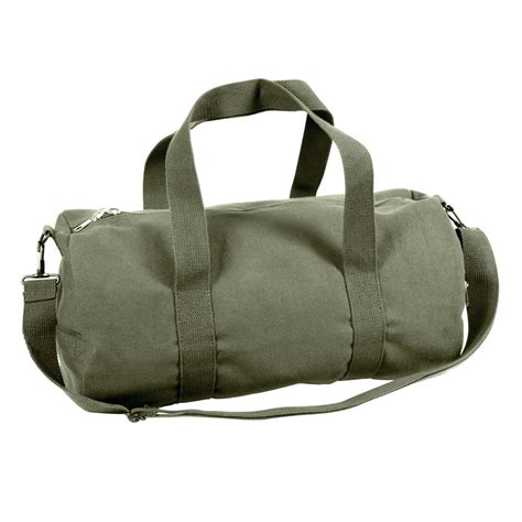 19-Inch Olive Drab Canvas Military Duffle Bag