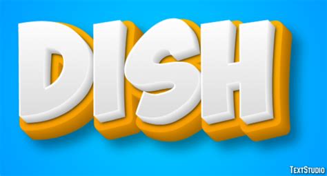 Dish Text Effect and Logo Design Word