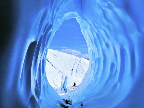 Views from inside an ice cave on the Matanuska Glacier, Alaska. : r/pics