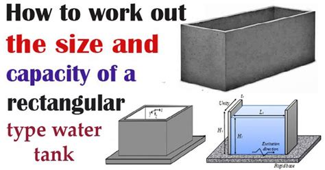 Rectangular Type Water Tank | Size and Capacity | Volume of Water