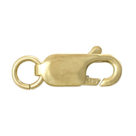 Lobster Clasp 7mm 14k Yellow Gold | jewelry clasps for necklaces | Retail and Wholesale ...