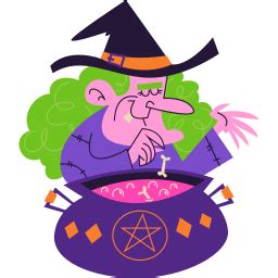 Witch Stickers - Free halloween Stickers