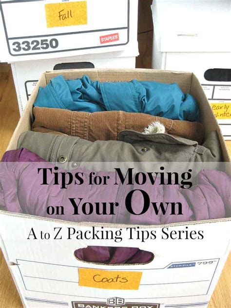 Organized Moving Tips :: A to Z Packing Tips