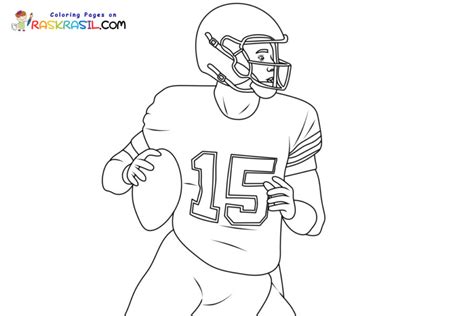 Patrick Mahomes Coloring Pages