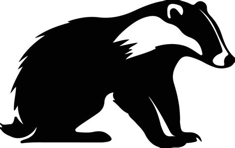 badger black silhouette 38099735 Vector Art at Vecteezy