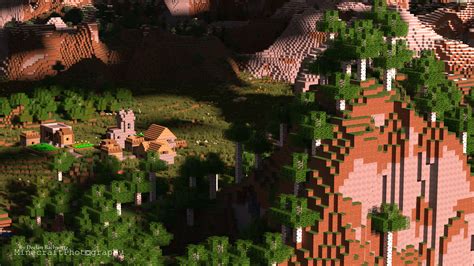 Minecraft | Birch Hill | Wallpaper (UHD) by MinecraftPhotography on DeviantArt