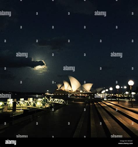 Opera House at night Stock Photo - Alamy