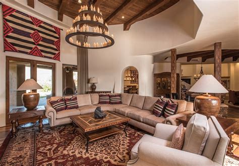 Santa Fe Luxury - Southwestern - Living Room - Phoenix - by Feathers ...