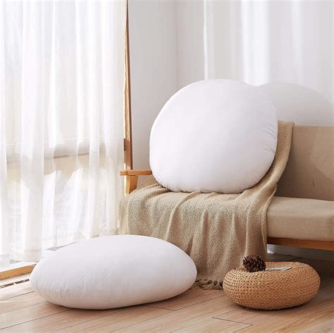 32" Inch Round Floor Pillow Insert - Filled with Polyester Form ...