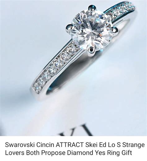 Swarovski Ring, Women's Fashion, Jewelry & Organisers, Necklaces on ...