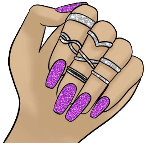 Hand With Nails PNG Image - PNG Mart