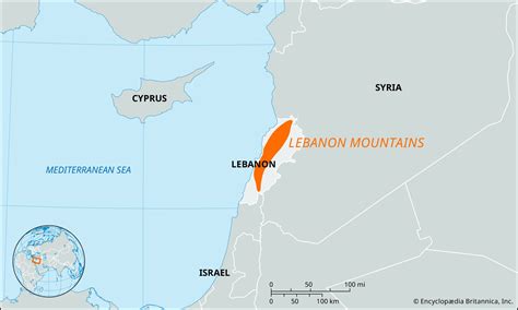 Lebanon Mountains | Map, Location, Heights, & Names | Britannica