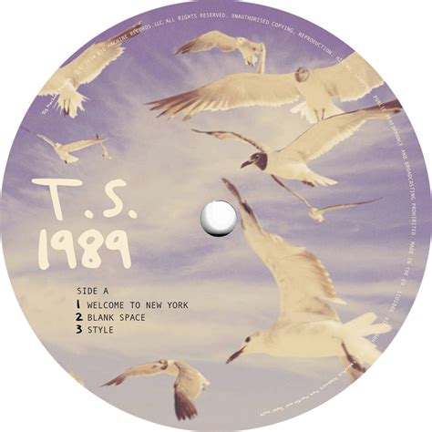 Taylor Swift -1989 (record label sticker)