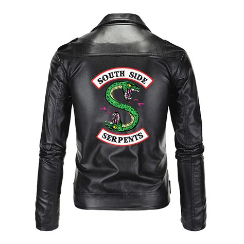 Men's Riverdale Southside Serpents Blossom Hi Quality Leather Jacket - SuperLeatherShop-online ...