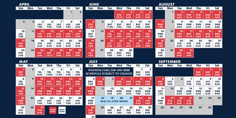 WooSox Announce 2022 Schedule | MiLB.com