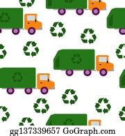 710 Royalty Free Cartoon Garbage Truck Clip Art - GoGraph