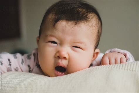 Cute Baby Yawning | Stocksy United