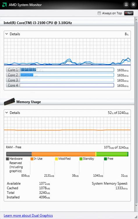 AMD System Monitor 1.0.0.9 - Download, Review, Screenshots