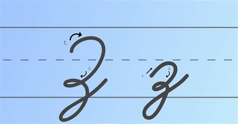 How to Write Cursive Z [Worksheet + Tutorial] - My Cursive