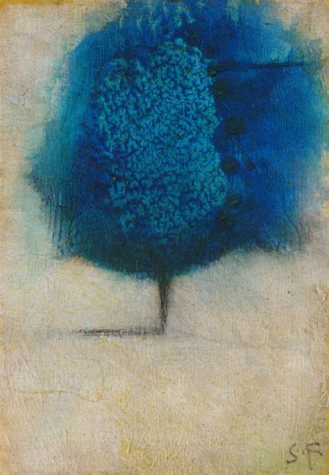 Blue Tree Painting at PaintingValley.com | Explore collection of Blue ...