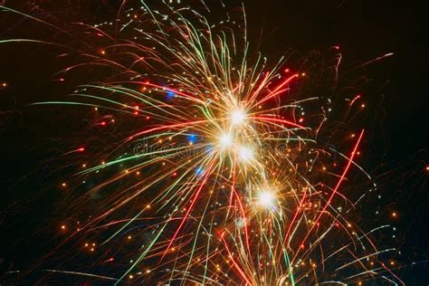 Colored Fireworks Festive Background Stock Photo - Image of explosion, dark: 152739102