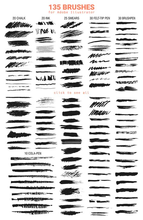 5 Free Ink Brushes for Adobe Illustrator - Freebie Supply