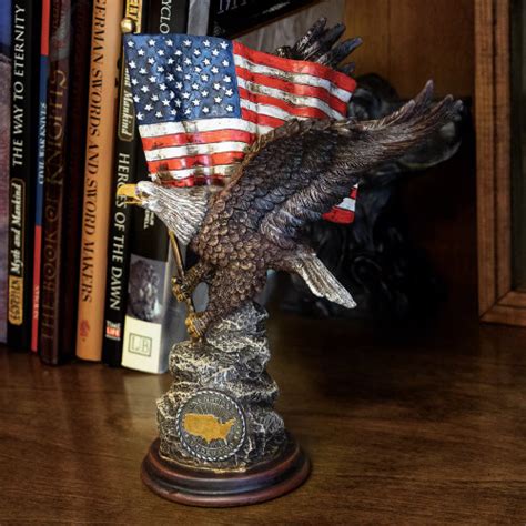 American Flag Eagle Statue - Hero Outdoors