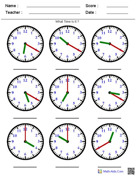 karmyteacher: CLOCK TIME EXERCISES FOR 9th CLASS