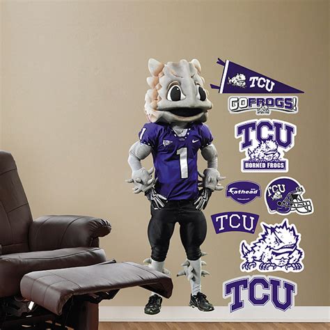 TCU Mascot - SuperFrog Wall Decal | Shop Fathead® for TCU Horned Frogs ...