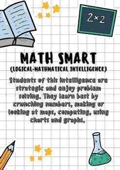 The Multiple Intelligences Poster by T M | TPT