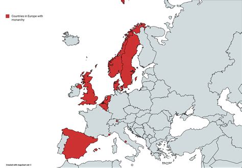 Countries with monarchy in Europe : r/MapPorn