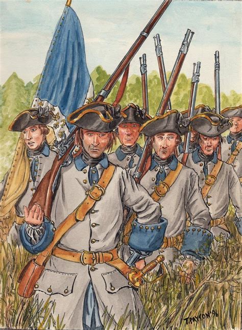 Régiment Royal Roussillon 1756, by T. Payton. The regiment was raised ...