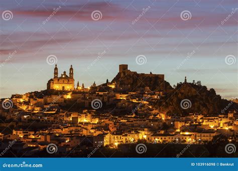 Olvera Castle and Parish of Our Lady of the Incarnation Stock Photo - Image of cityscape ...