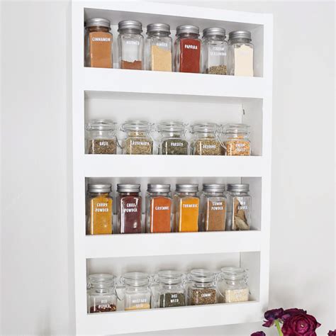 DIY Wall Spice Rack - Angela Marie Made