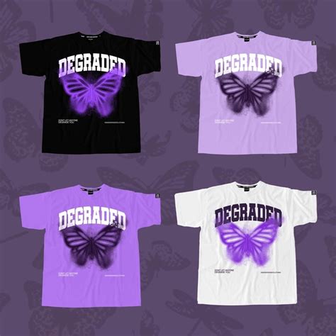 DEGRADED CLOTHING LAVENDER COLLECTION "Blurry Butterfly" TSHIRT 【FOR ...