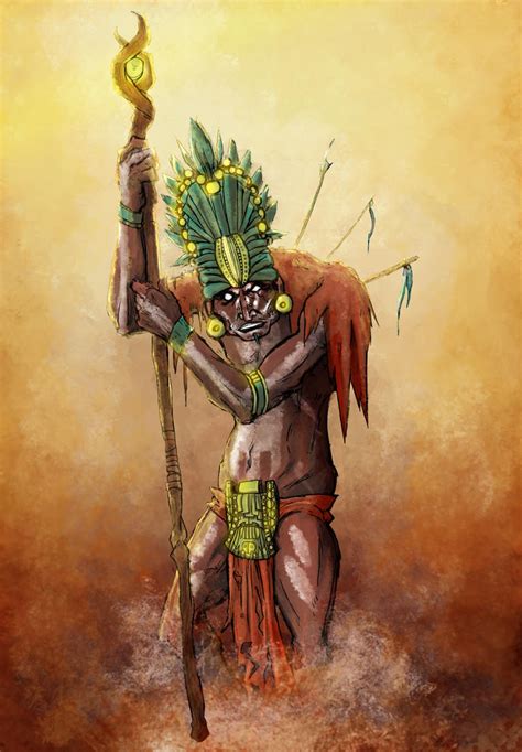 Aztec Priest by AzadX on DeviantArt