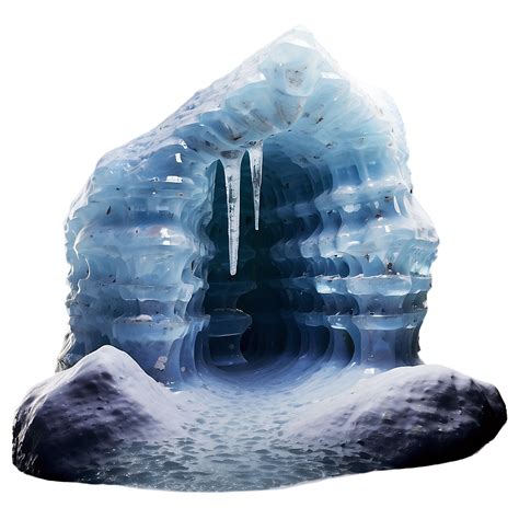 Download Ice Cave Formation Png Qlm | Wallpapers.com