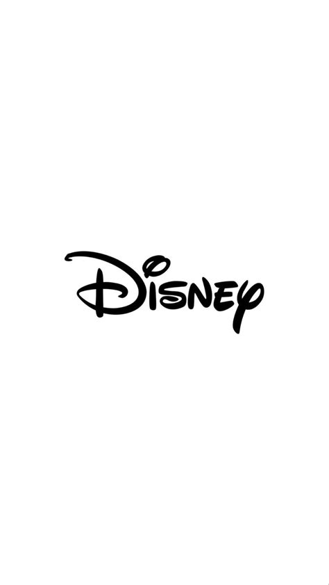 Disney Logo White Background 4K Ultra HD Mobile Phone Wallpaper