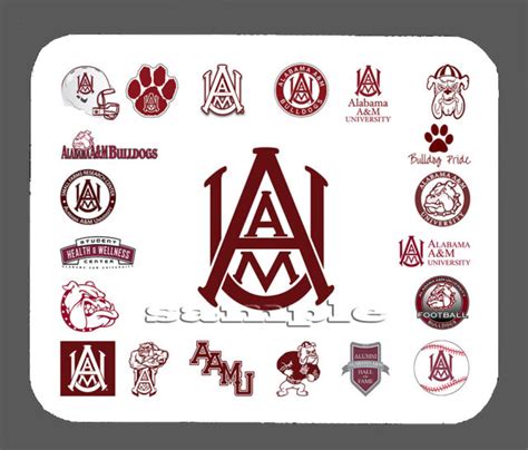 Alabama A&M Bulldogs Logo Art Mouse Pad Item#4624 | eBay