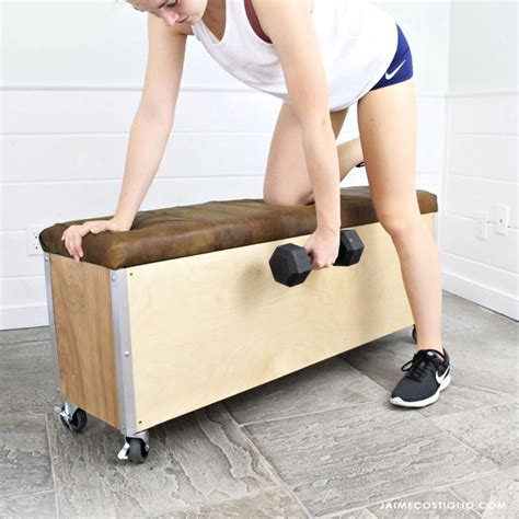 DIY Workout Bench with Storage - Jaime Costiglio