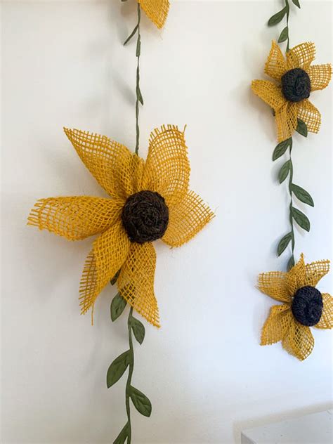 Sunflower Garland Wall Decor | Sunflower Nursery Wall Decor | Sunflower Baby Shower Decor ...