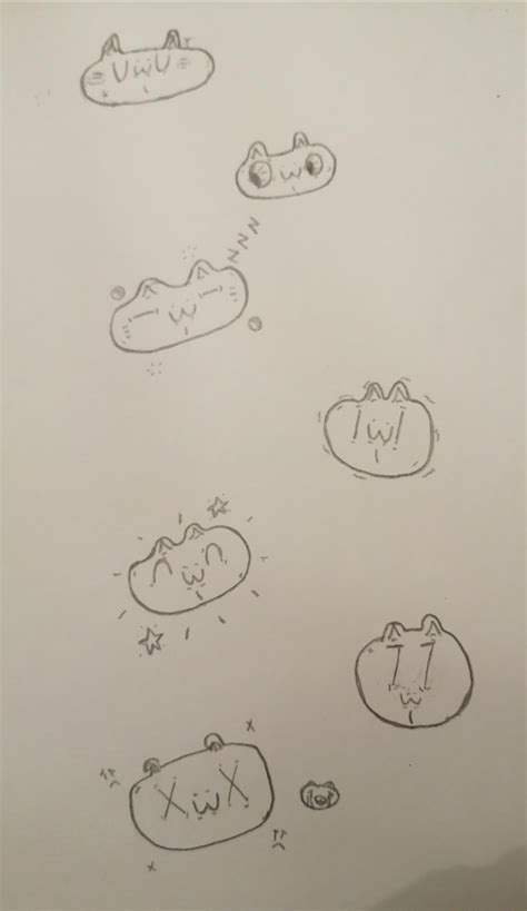 Drew some UWU (and other uwu variations) cats in class : r/uwu