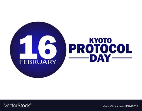 Kyoto protocol day Royalty Free Vector Image - VectorStock