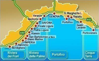 Liguria Mare Cartina Geografica - Carta Fisica Veneto