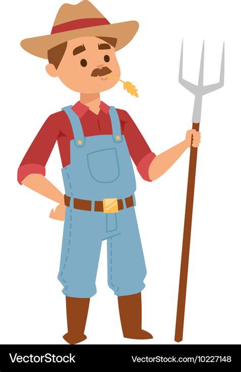 Farmer man Royalty Free Vector Image - VectorStock