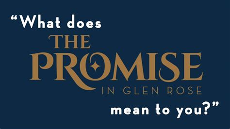 Cast members answer the question, "What does The Promise mean to you?" | Wondering what it's ...