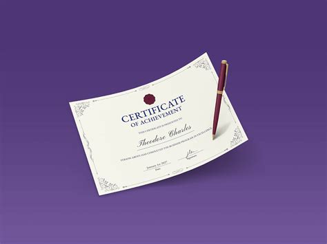 Free Certificate / Diploma Mockup PSD Set - Good Mockups